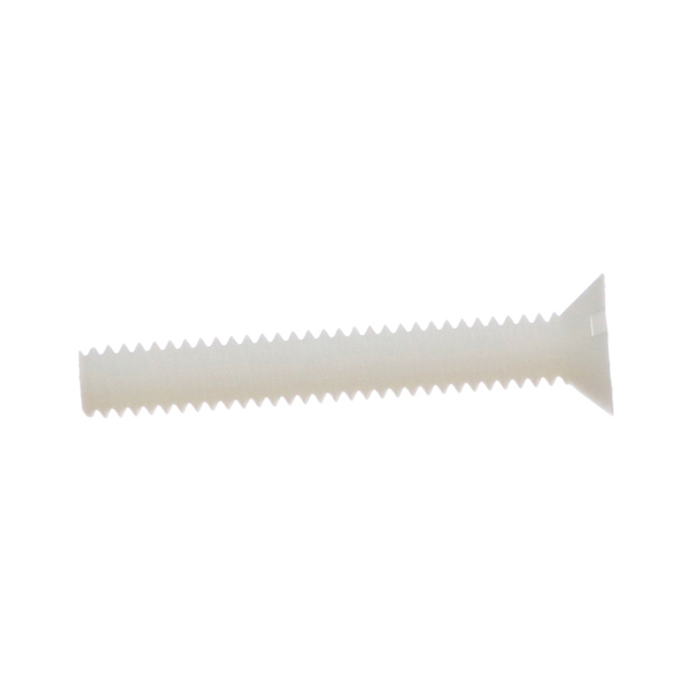#1/4-20 X 1.75 inch Slotted Flat Head Nylon Screw #1/4-20 X 1.75 inch Slotted Flat Head Nylon Screw