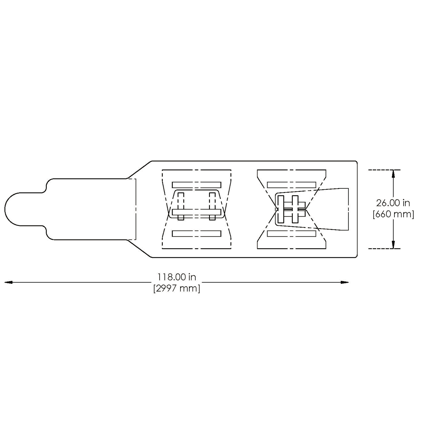 Interventional Table Slicker for Omega III and IV Tables - 118 in